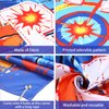 Gun Happy Birthday Supplies Dart Battle Target Water Gun Backdrop for Boy's Birthday Party Themed Party Decorations