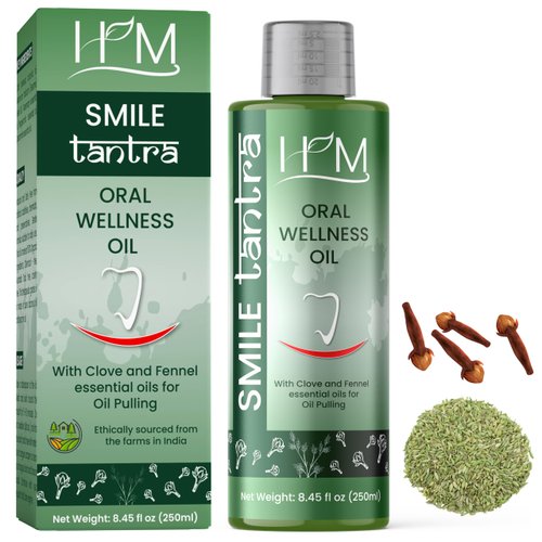 Smile Tantra Oil Pulling with Clove & Fennel Essential Oils for Oral Health, Healthy Teeth & Gums, Alcohol Free Mouthwash, Teeth Whitening, for Dry Mouth, Bad Breath & Freshens Mouth- 8.45 FL Oz