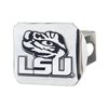 FANMATS 14972 LSU Tigers Chrome Metal Hitch Cover with Chrome Metal 3D Emblem