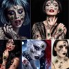 Halloween Spider Stickers Temporary Tattoos Stickers Waterproof Sweatproof Weird 3D Simulation Spider Web DIY Decorations Face and Body Horror Spider for Festivals Masquerade Cosplay Party (14 Sheets)