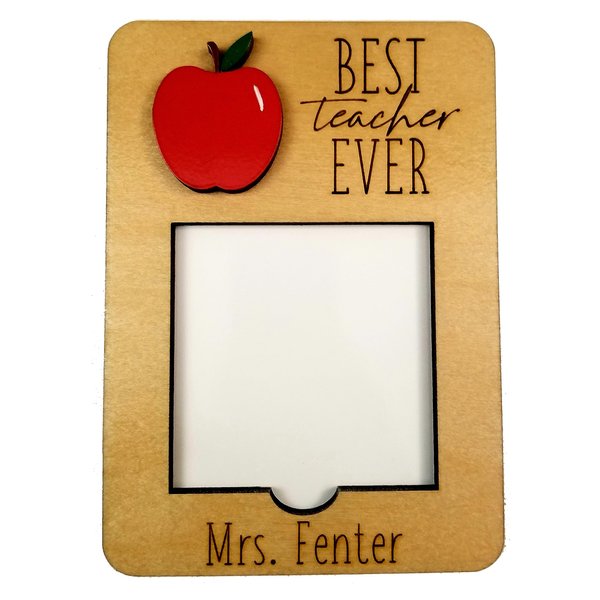 Customized Post It Note Holder Gift for Teacher | REAL Wood | Personalized Sticky Note Holder | Gift For Teacher | Best Teacher Ever | Any Name