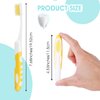 Ouligay 2Pcs Travel Toothbrush Kit Portable Toothbrush Soft Bristles Brushes Folding Toothbrush Bulk Collapsible Toothbrush for Camping Hiking