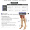 Truform Short Length 20-30 mmHg Compression Stockings for Men and Women, Reduced Length, Closed Toe, Black, Medium