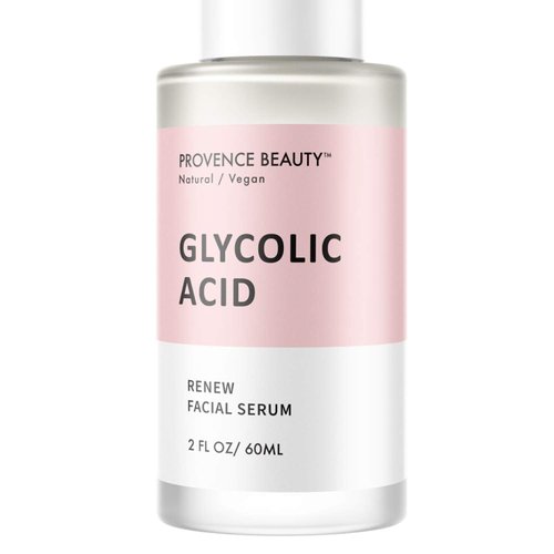 Rejuvenating Glycolic Acid Face Serum - Hyaluronic Acid, Vitamin C and Aloe Vera Helps Exfoliate and Minimize Pores, Reduce Acne, Breakouts, and Appearance of Aging and Scars - 2 Fl Oz