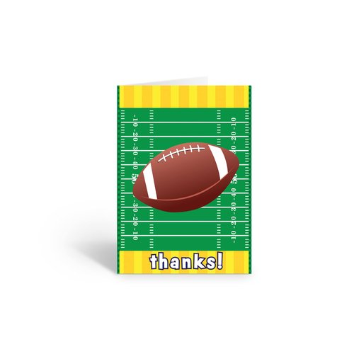 Stonehouse Collection | Football Team Thank You Cards | Football Coach Appreciation Cards| Football Parent Thank You Cards (Football Field)