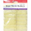 Annie Wire Mesh Rollers #1022, 12 Count Yellow Small 11/16 Inch (2 Pack)