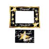 Fun Express - Grad Magnetic Picture Frame - Black/gold for Graduation - Stationery - Office Supplies - Magnets - Graduation - 12 Pieces