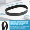 HASMX 2-Pack Replacement Vacuum Cleaner Belts #12675000002729 for Black & Decker Air Swivel Vacuum BDASV101, BDASV103, BDASV104, BDASL102 & Ultra, BDASL104, BDASL202, BDASL120 / BDAS120, BDASP103