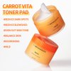 BRING GREEN Carrot Toner Pad | Contains Vitamin and Retinol to Even Out Skin Tone, Reduce Dark Spots for Daily Skincare (60 Count)
