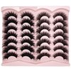 TIKILEY Mink Lashes Pack Fluffy Strip Lashes Cat Eye Wispy Faux Mink Eyelashes Natural Look (9667)