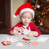 Glimin 24 Sets Christmas Santa Craft Kit DIY Christmas Crafts Make Your Own Handprint Santa Ornaments for Kids Xmas Decoration Fun Home Activities