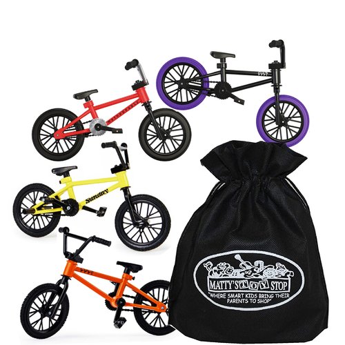 Matty's Toy Stop Tech Deck BMX Complete Gift Set Bundle Storage Bag - 4 Pack (Assorted Series)