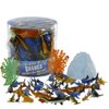 Sharks Toys Action Figure Bucket- 41pc Playset- Fun Deep Sea Fish Set Includes Great White Shark, Hammerhead, Whale & More- Great Bathtub & Sandbox Toy, Party Decoration & Stocking Stuffer Xmas Gift