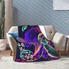 Devilfish Blanket Colorful Octopus Throw Blanket Marine Life Blanket Gifts Soft Comfort Blanket for Couch Sofa Bed 40"x50"
