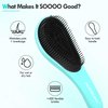 Aussumy Detangling Hair Brush Set - 2 Pack Detangler Hairbrush with Ultra Soft Bristles for Effortless Tangle Removal - For Dry Wet Damaged Curly Hair for Men Women Girls Boys Kids - Black & Green