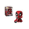 Funko Pop! Ride Marvel: Deadpool & Scooter Collectible Figure, Multicolor