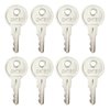 CH751 Key Universal Keys Replacement for RV Compartments Campers Storage Cabinets Door Lock T-Handles Tool Boxes Pickup Shells (Pack of 8)