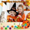 Halloween Party Favors Kids Toys 64Pcs Halloween Toys Glow In The Dark Party Supplies Bouncy Balls Toys for Kids Halloween Party Decorations Favor Bag Fillers Trick or Treating Goodies