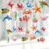 42 Pieces Sea Animals Hanging Swirl Decorations，Ceiling Decor Ocean Themed Party，Tropic Fish Beach Party Favors Supplies
