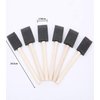 Foam Paint Brushes, Sponge Brushes, Sponge Paint Brush, Foam Brushes, Foam Brushes for Painting, Foam Brushes for Staining Paint Sponges Foam Brush (12pcs, 1 inch Black)
