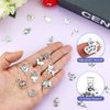 JIALEEY Wholesale 100 PCS Mixed No Repeated Silver Pewter Smooth Metal Charms Pendants DIY for Necklace Bracelet Dangle Jewelry Making and Crafting, Animal Charms