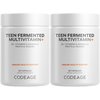 Codeage Teen’s Daily Multivitamin Supplement, 25+ Vitamins & Minerals for Teenage Boys & Girls, Organic Whole Foods Vitamins for Teenagers, Vitamin A, B Vitamins, Vitamin C, D, E, K, Omega-3, 2 Pack
