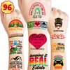 Funny Realtor Estate Agent Tattoo Stickers Temporary Tattoos Themed Birthday Party Decorations Supplies Favors Decor House Referrals Lovers 96 PCS Gifts for Women Men Boys Girls Rewards Carnival