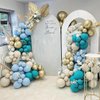 Double Stuffed White Sand Balloons Different Sizes 18In 12In 5In Light Grey Pastel Balloon Garland Kit Off White Balloon Arch For Birthday Baby Shower Bridal Wedding Neutral Boho Theme Party
