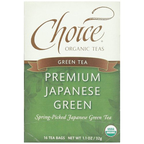 Choice Organic, Premium Japanese Green Tea, 16 ct