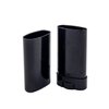 Healthcom 30 Pcs 15ml Plastic Deodorant Containers 0.5 Oz Oval Lip Balm Tubes Twist-up Filling Stick Refillable Empty Plastic Tube for Lipstick Crayon Chapstick DIY Lipstick Solid Deodorant Bar(Black)