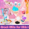 Trubic Slime Boba Tea Making Kit for Girls Ages 8-12, 12PCS Bubble Tea Cups, 500ml Clear Slime, 11 Slime Charms and More, DIY Sweet Slime Kit, Christmas & Easter Party Favors for Kids