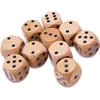 STAHLHAMMERS - 10 Pack Wooden Dice Set - Standard 16mm 6 Sided - Perfect for Board Games and RPGs