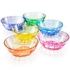 SCANDINOVIA - 13oz Unbreakable Premium Ice Cream Bowls Set Of 6 - Super Grade Acrylic Plastic - Perfect for Gifts - Dishwasher Safe - Stackable - Serving Candy Cereal Cereal Popcorn Salad Reusable