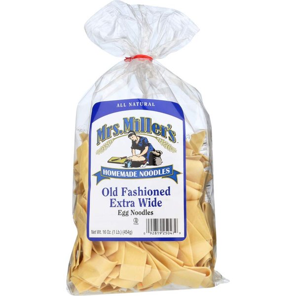 Mrs. Miller's Homemade Old Fashioned Egg Noodles, Extra Wide, 16 OZ (Pack of 1)