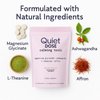 Quiet Dose Calming Tonic, Quiet Dose Drink with Magnesium Glycinate, Ashwagandha, L-Theanine, Affron for Relax & Focus, Non GMO, Vegan, On The Go, 15-Sticks Pack (Mixed Berry)