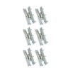 Renovators Supply Manufacturing H Cabinet Hinges 3.5 in. Chrome Finish Solid Cast Brass Kitchen Cabinet Hinge with Hardware Pack of 6