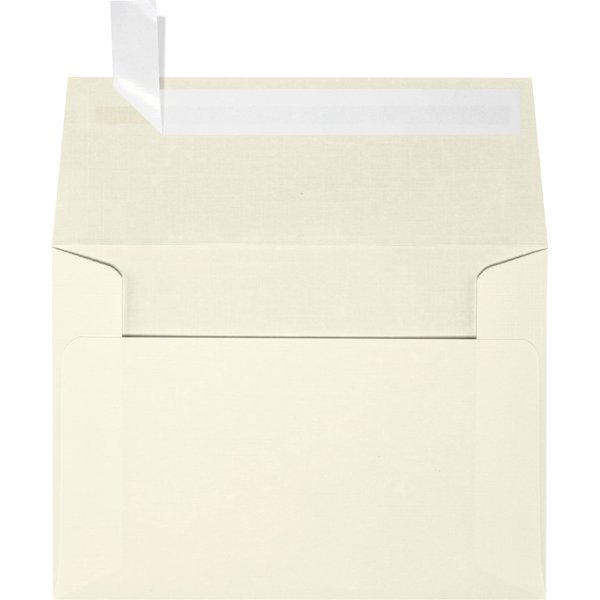 LUXPaper 4Bar A1 Invitation Envelopes | Peel & Press | 3 5/8" x 5 1/8" | Natural Linen | 80lb. Text | 50 Qty