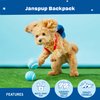 Barkbox 2 in 1 Interactive Plush Dog Toy - Rip and Reveal Toy for Dogs and Puppies - Stimulating Squeaky Pet Toys | Janspup Backpack (Small)