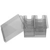 Limit Comb Storage Box Comb Storage Case Clipper Comb Holder Hair Clipper Rack for Hair Trimmers Clippers Salon Hairdressing Tool Transparent Gray