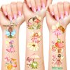 144 PCS Fairy Temporary Tattoos Stickers Woodland Fairy Birthday Decorations Fairy First Birthday Party Favors Garden Fairy Party Gift Supplies for Kids Classroom School Prizes Goodies Bags
