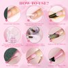 Saviland Acrylic Nail Kit: 0.5Oz Clear/White/Pink Acrylic Powder and Liquid Set with Nail Brush Nails Kit Professional Acrylic Powder Nail Kits for Beginners Nail Extension Home DIY & Nail Salon