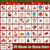 Partywind Luminous Kids Temporary Tattoos for Christmas Stocking Stuffers, Individually Cut Tattoos for Christmas Holiday Party Supplies Decorations, Xmas Games Toys (50 Sheets)