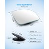 CUNCUI 2pcs Fan Shaped Blind Spot Mirror, 360 Degree Adjustabe HD Glass Blind Spot Mirrors, Frameless Convex Rear View Mirror, for any Car, Van, Suv and Trucks.