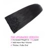 Straight Clip In Hair Extensions for Black Women 14 Inches Clip In Human Hair Unprocessed 10A Grade Soft Silky Human Hair Natural Color Clip Ins