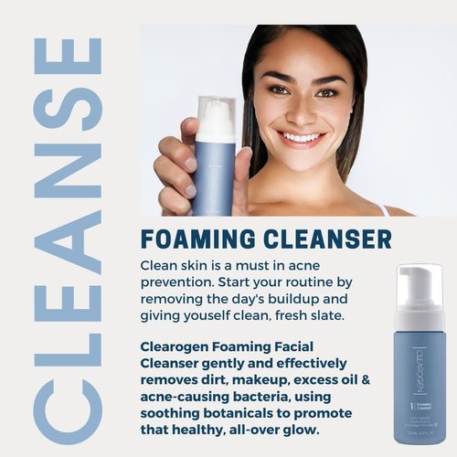 Clearogen Foaming Facial Cleanser, Face Wash Women/Men, Facewash, Face Soap, Acne Cleanser Face Wash, Facial Wash, Foaming Face Wash