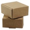 PABCK 1.45x1.45x0.78 inch Mini Brown Aircraft Cardboard Jewellery Boxes Square Gift Wrapping Kraft Paper Soap Box Pack Craftwork Gift Fastener Ear Rings Small Jewellery Favor Treat Box (20)