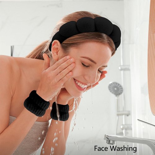 Chanaco Headband for Washing Face, Makeup Headbands for Women, Spa Headband, Skincare Headband, Face Wash Headband,Bow Tie Hair Band, Teen Girl Gifts Trendy Stuff Hair Accessories for Women Girls