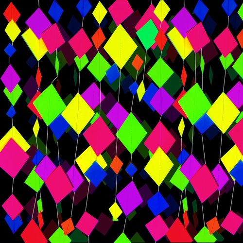 122feet UV Neon Streamers Glow Garland Hanging Paper Glow in the Dark Glow Party Supplies and Decorations Blacklight Reactive Fluorescent Black Light Party Kit Neon Party Supplies for Birthday Wedding