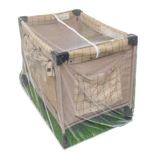 Pack n Play Net with Zippers - Fits Baby Crib, Stroller and Playpen - Universal Size Portable Durable Mesh Netting with Elastic - Complete with Storage Bag Bonus
