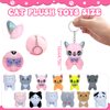 37 Pcs Adopt A Cat Party Favors Include 12 Foldable Kitten Boxes 12 Mini Stuffed Cat 12 Card 1 Stand for Adopt A Kitty Party Favors Cat Party Supplies Gifts